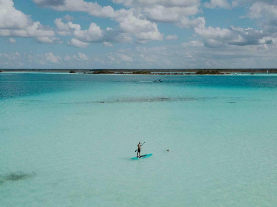 Casa Sol Y Luna -Beautiful Sunrises And Infinity Pool Bacalar Esterno foto