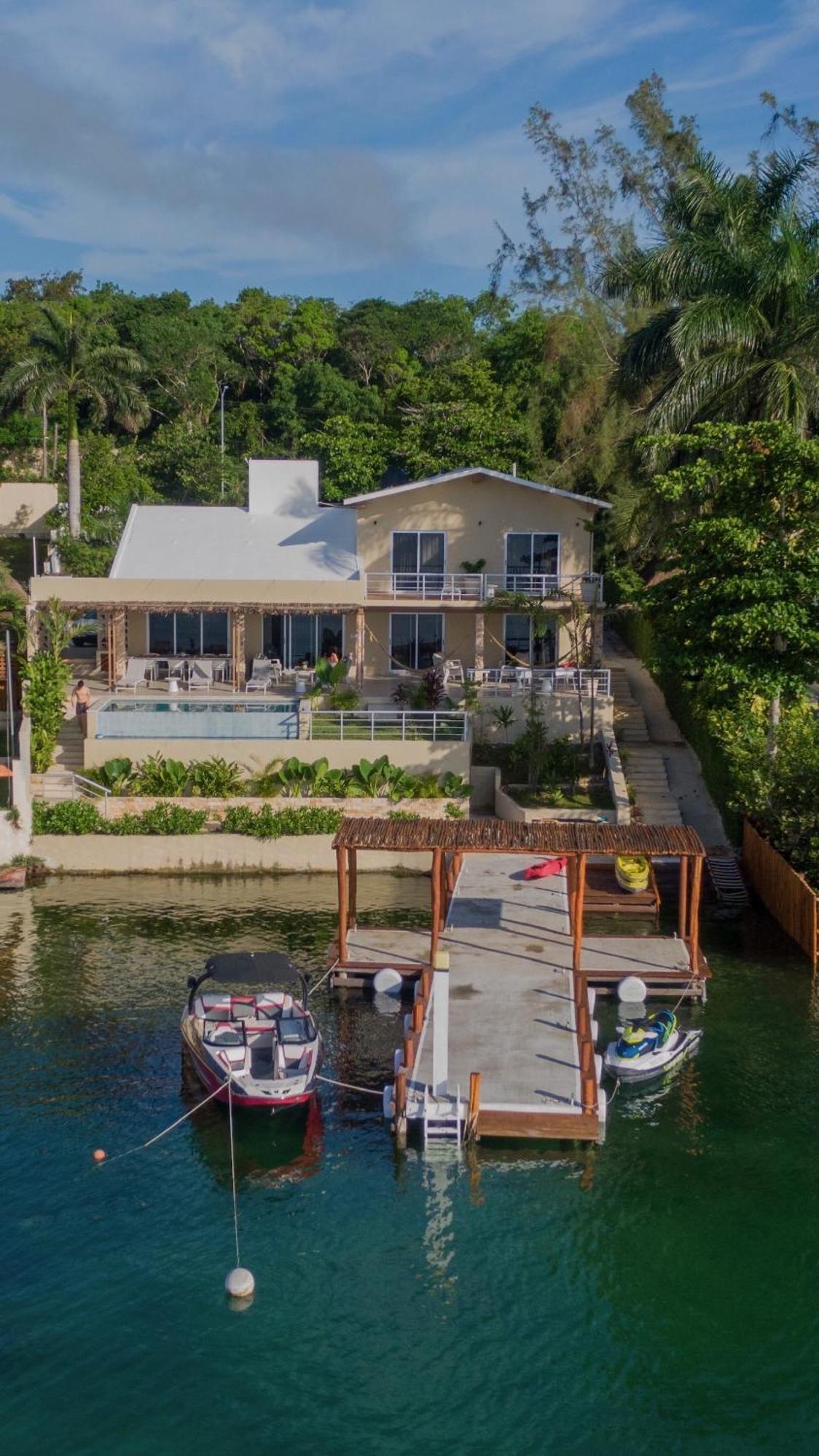 Casa Sol Y Luna -Beautiful Sunrises And Infinity Pool Bacalar Esterno foto